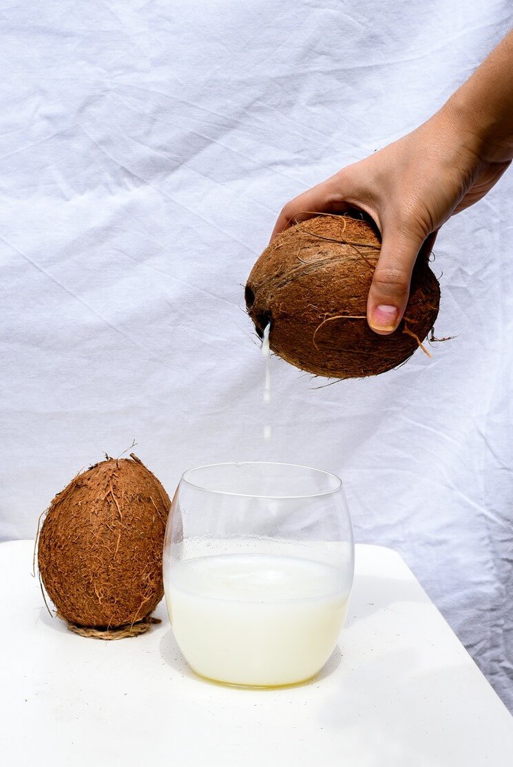 Image of coconut flavour milk.